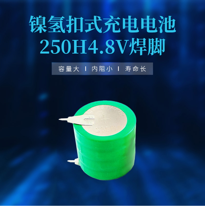 250H 4.8V帶腳鎳氫扣式電池海報(bào)
